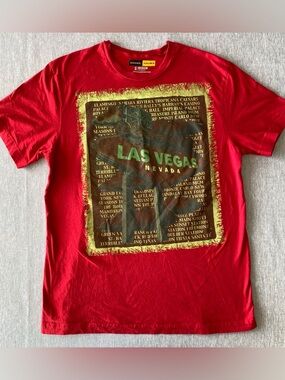 ROYAL CROWN | Casual Vintage-Style Men's Las Vegas Graphic Print T-Shirt